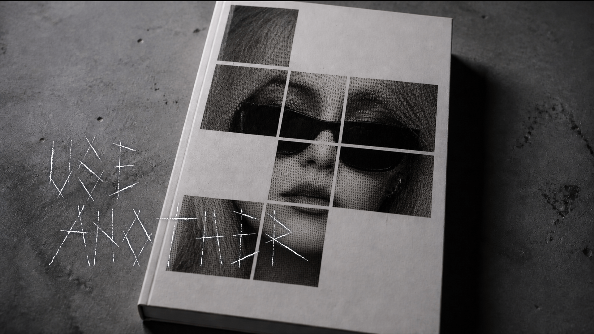 A mockup of Cokesplit Display used for a an edgy book creative.